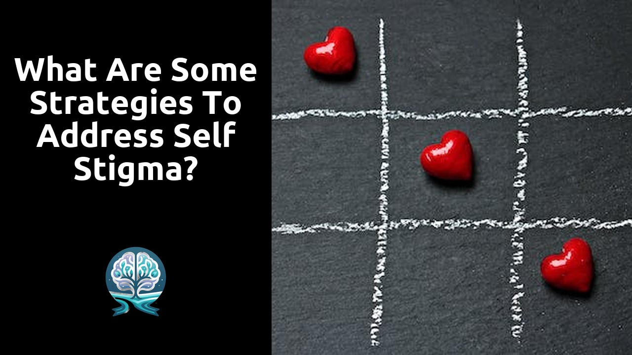 What are some strategies to address self stigma?