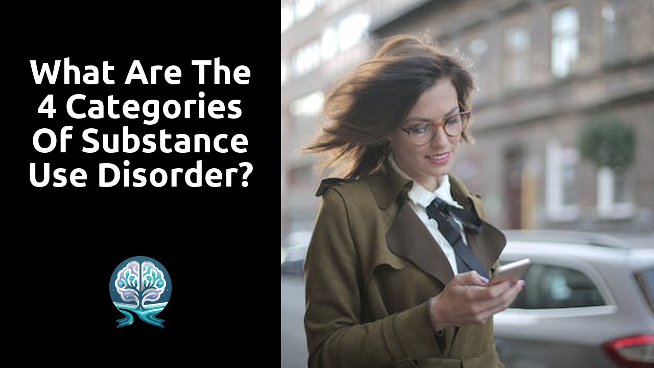What are the 4 categories of substance use disorder?